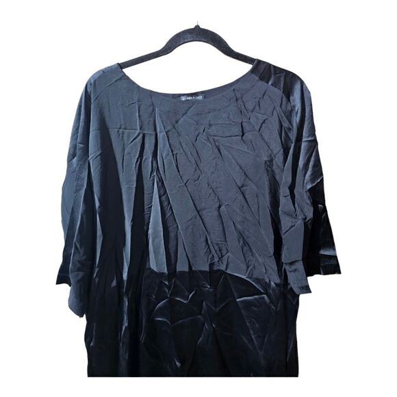 EILEEN FISHER Mixed Media Silk Tunic - Size Small - Picture 6 of 9